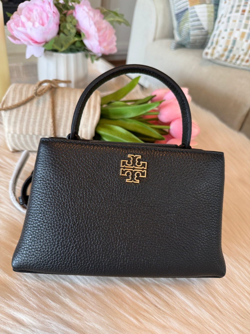 Tory Burch mini Britten top handle