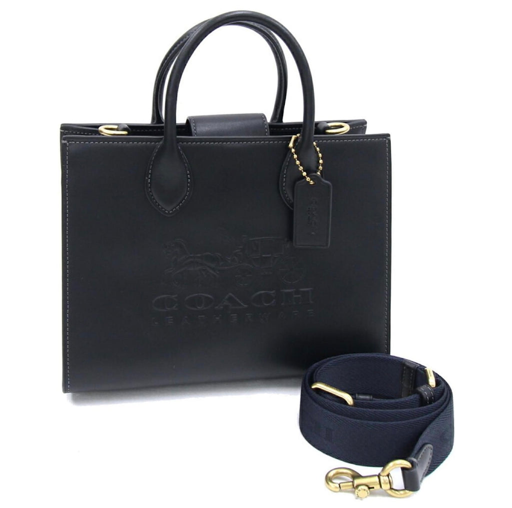 Coach Ace Tote 26 Black Leather Handbag Crossbody Bag New With Tags